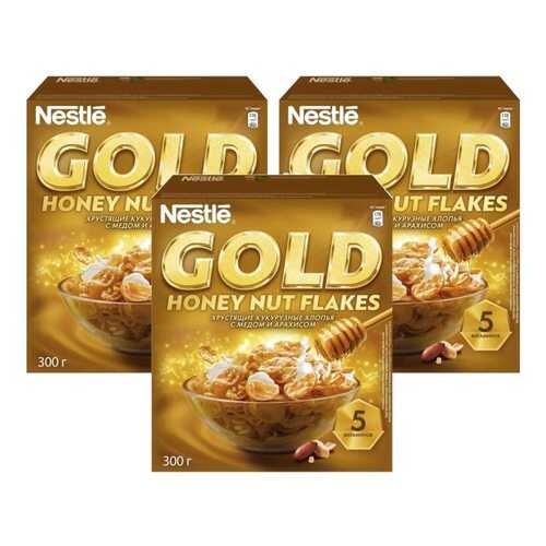 Кукурузные хлопья Gold Flakes с медом и орехами 3*300 г в Ариант