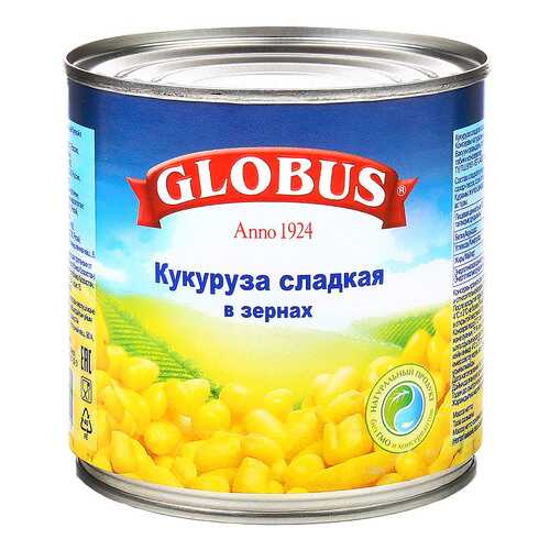 Кукуруза Globus сладкая в зернах в вакуумной упаковке 340 г в Ариант