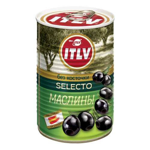 Маслины ITLV selecto черные без косточки 425 г в Ариант