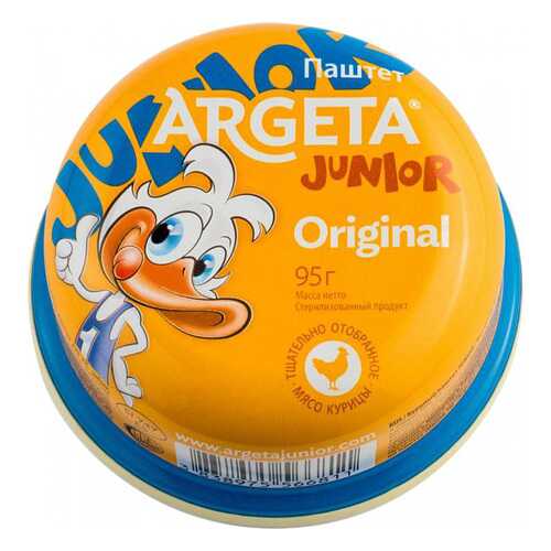 Паштет Argeta junior original куриный 95 г в Ариант