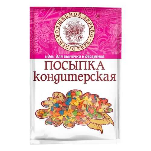 Посыпка кондитерская Волшебное дерево сердечки разноцветные 40 г в Ариант