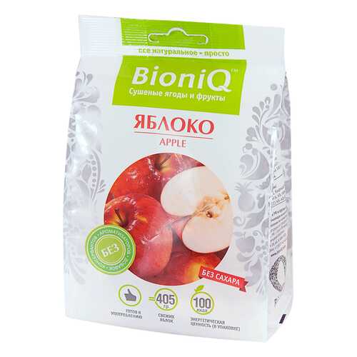 Яблоко BioniQ сушеное 50г в Ариант