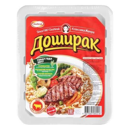 Лапша быстрого приготовления Doshirak со вкусом говядины 90 г в Ариант