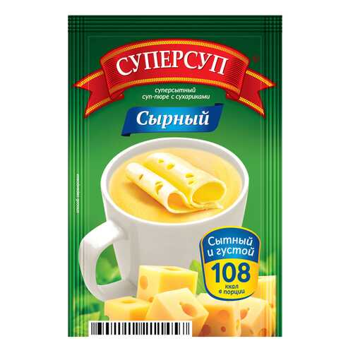 Суперсуп-пюре Суперсытный сырный с сухариками 26.5 г в Ариант