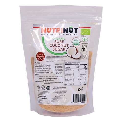 Кокосовый сахар Nutrinut organic coconut sugar 250 г в Ариант