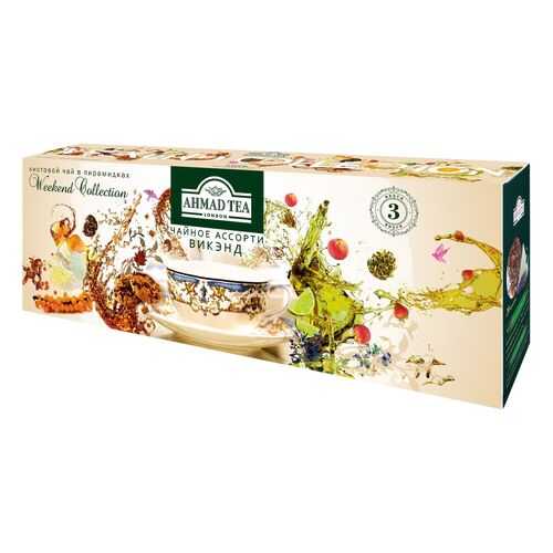 Чай Ahmad Tea Weekend Collection листовой чай в пирамидках 3*20*1.8 г в Ариант