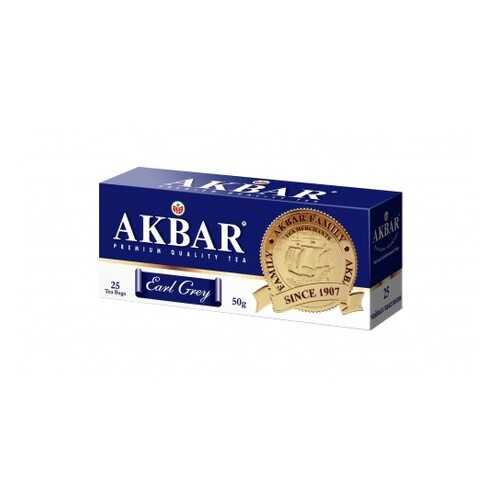 Чай черный Akbar earl grey с медалью 25 пакетиков в Ариант