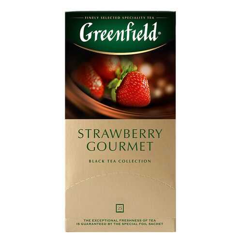 Чай черный Greenfield Strawberry Gourmet 25 пакетиков в Ариант