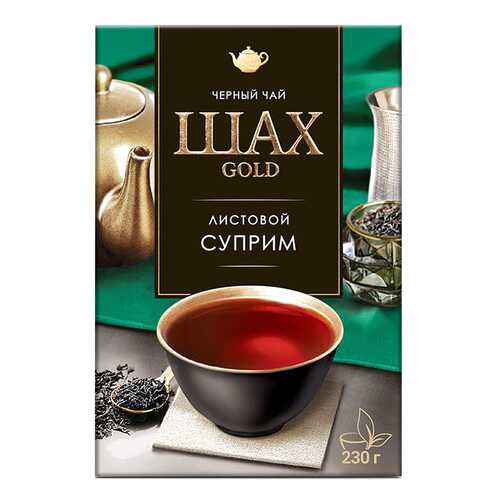 Чай черный листовой Шах Gold Суприм 230 г в Ариант