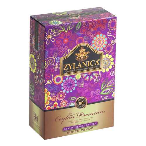 Чай черный листовой Zylanica batik design super pekoe 100 г в Ариант