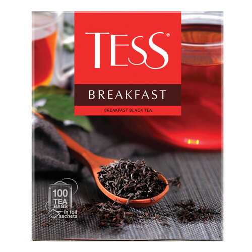 Чай черный Tess Breakfast 100 пакетиков в Ариант