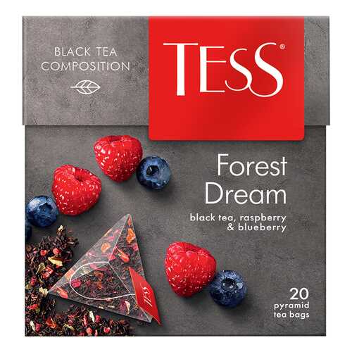 Чай черный в пирамидках Tess Forest Dream 20 пакетиков в Ариант