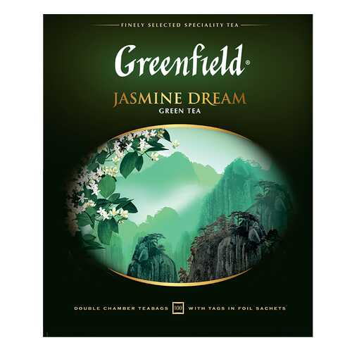 Чай зеленый Greenfield Jasmine Dream 100 пакетиков в Ариант