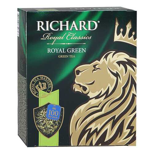 Чай зеленый Richard royal green 100 пакетиков в Ариант