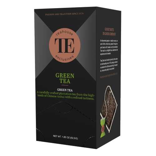 Чай зеленый Teahouse Exclusives Green Tea 15 пакетиков 40 г в Ариант