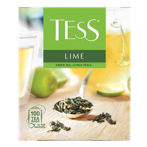 Чай зеленый Tess Lime 100 пакетиков в Ариант