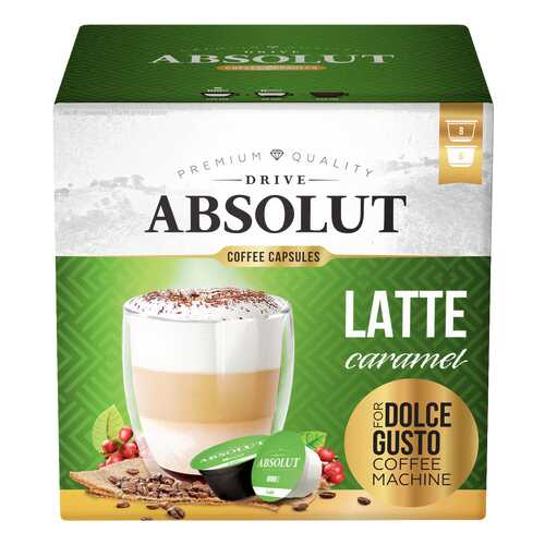 Кофе Absolut Drive Latte Caramel в капсулах для кофемашины Dolce Gusto 16 капсул в Ариант