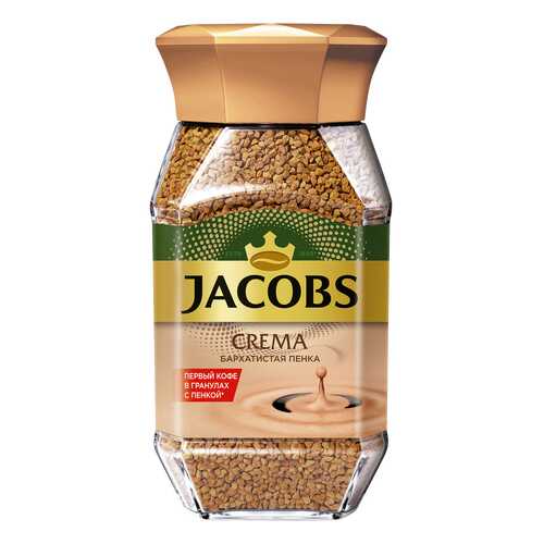 Кофе Jacobs crema бархатистая пенка растворимый 95 г в Ариант