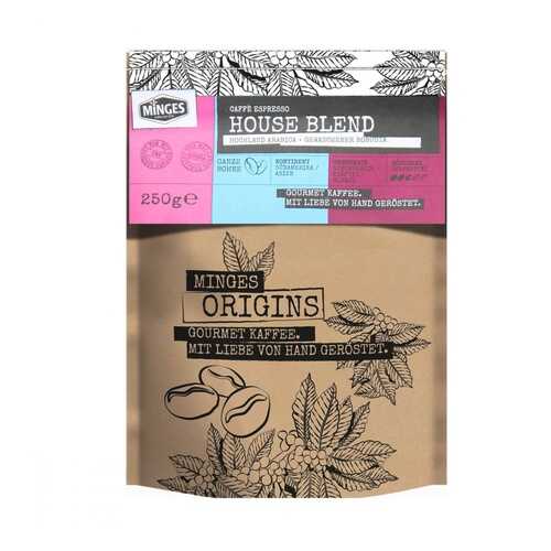 Кофе Minges Origins Caffe Espresso House Blend в зернах 250 г в Ариант