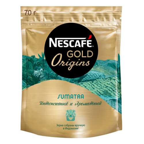 Кофе растворимый Nescafe gold origins Sumatra пакет 70 г в Ариант