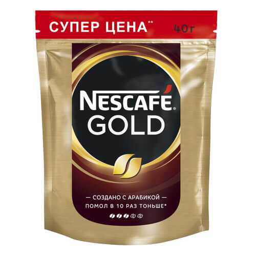 Кофе растворимый Nescafe gold пакет 40 г в Ариант