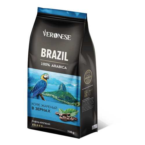 Кофе в зернах Veronese Brazil 200 г в Ариант