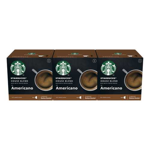 STARBUCKS House Blend Americano Капсулы для системы NESCAFE Dolce Gusto 12 шт в Ариант