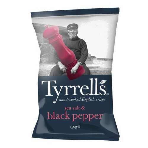 Чипсы Tyrrells натуральные картофельные с морской солью и черным перцем 150 г в Ариант