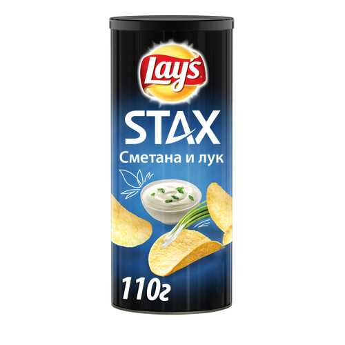 Картофельные чипсы Lay's stax сметана и лук 110 г в Ариант