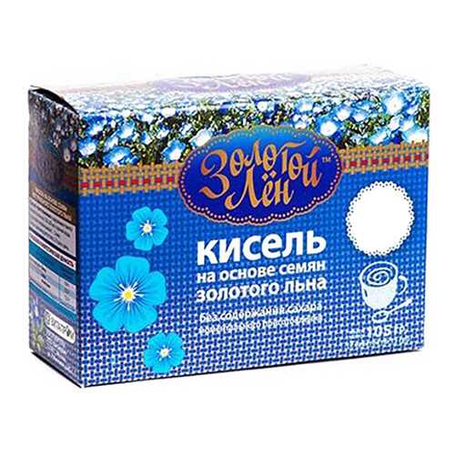 Кисель на льняной основе Золотой лен ассорти 7 пакетов по 15 г в Ариант