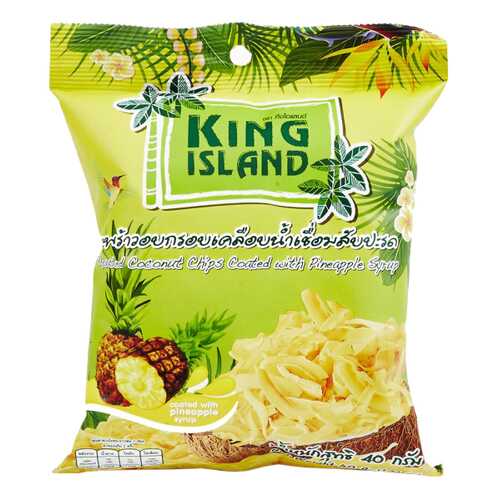 Кокосовые чипсы King Island с ананасом 40 г в Ариант