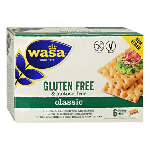 Хлебцы Wasa Classic Gluten Free lactose Free Vegan без содержания глютена и лактозы 240 г в Ариант