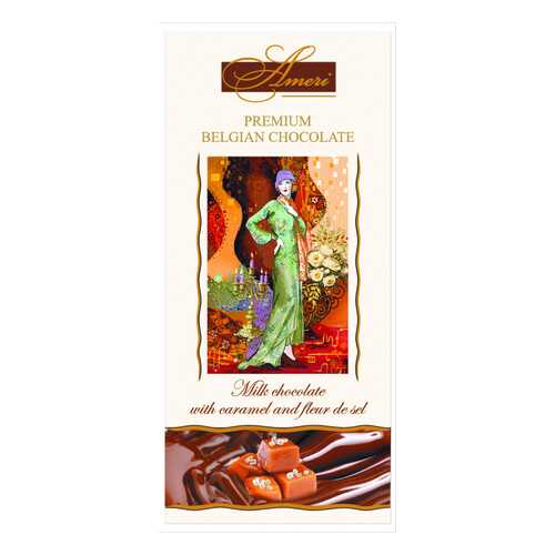 Шоколад Ameri Milk Chocolate with Caramel and Fleur de Sel 31% Cocoa 100 г в Ариант