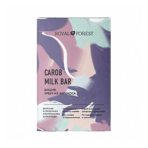 Шоколад Carob Milk Bar Вишня, урбеч абрикосовый Royal Forest 50 г в Ариант