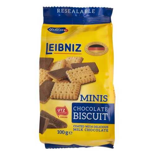 Печенье Leibniz minis chocolate biscuit в шоколаде 100 г в Ариант