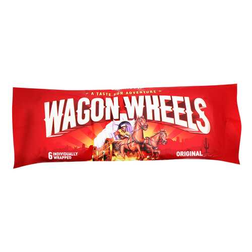 Печенье Wagon wheels original с суфле покрытое глазурью с ароматом шоколада 216 г в Ариант