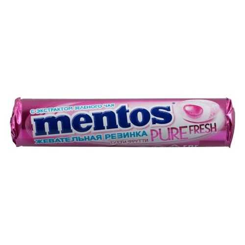 Жевательная резинка Mentos тутти-фрутти без сахара с экстрактом зеленого чая 16 г в Ариант